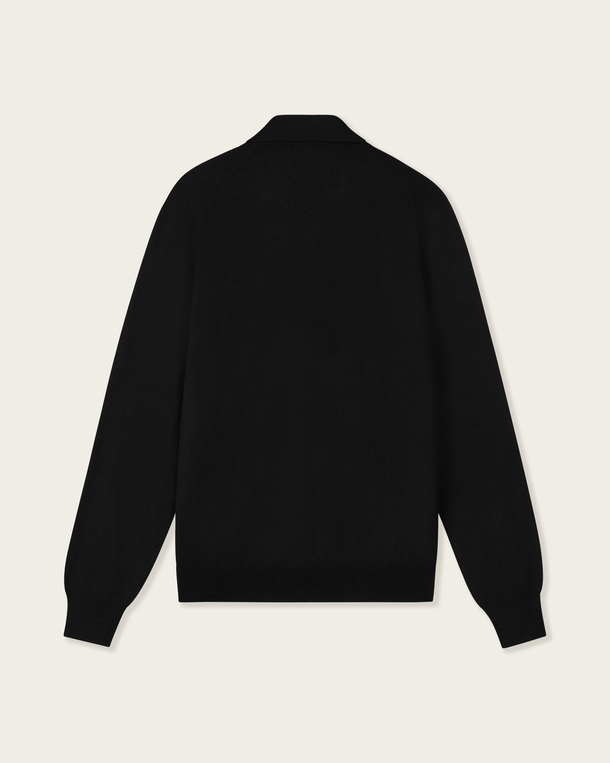 Courstide Long Sleeve Polo Midnight Black