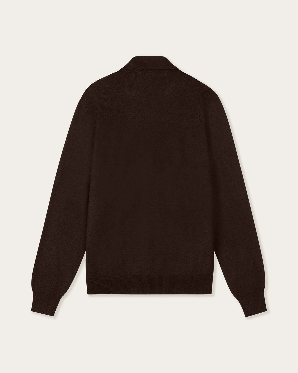 Courstide Long Sleeve Polo Espresso Brown
