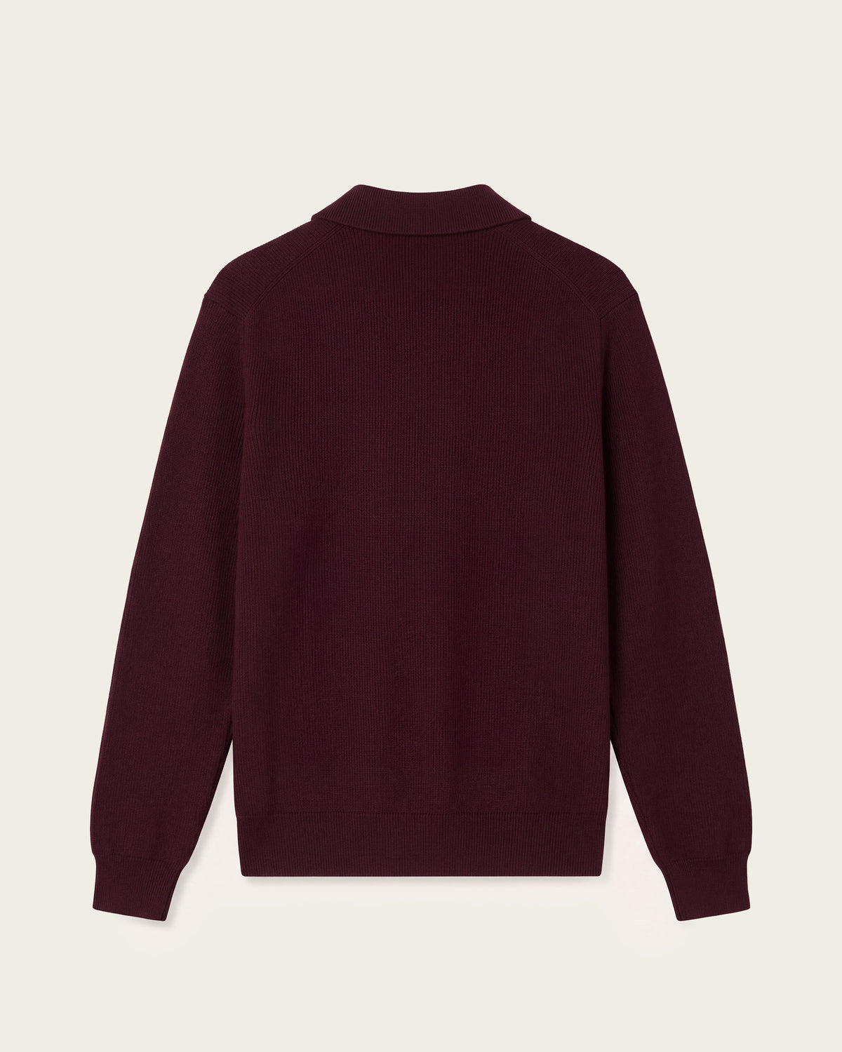 Falco Longe Sleeve Polo Wine Red