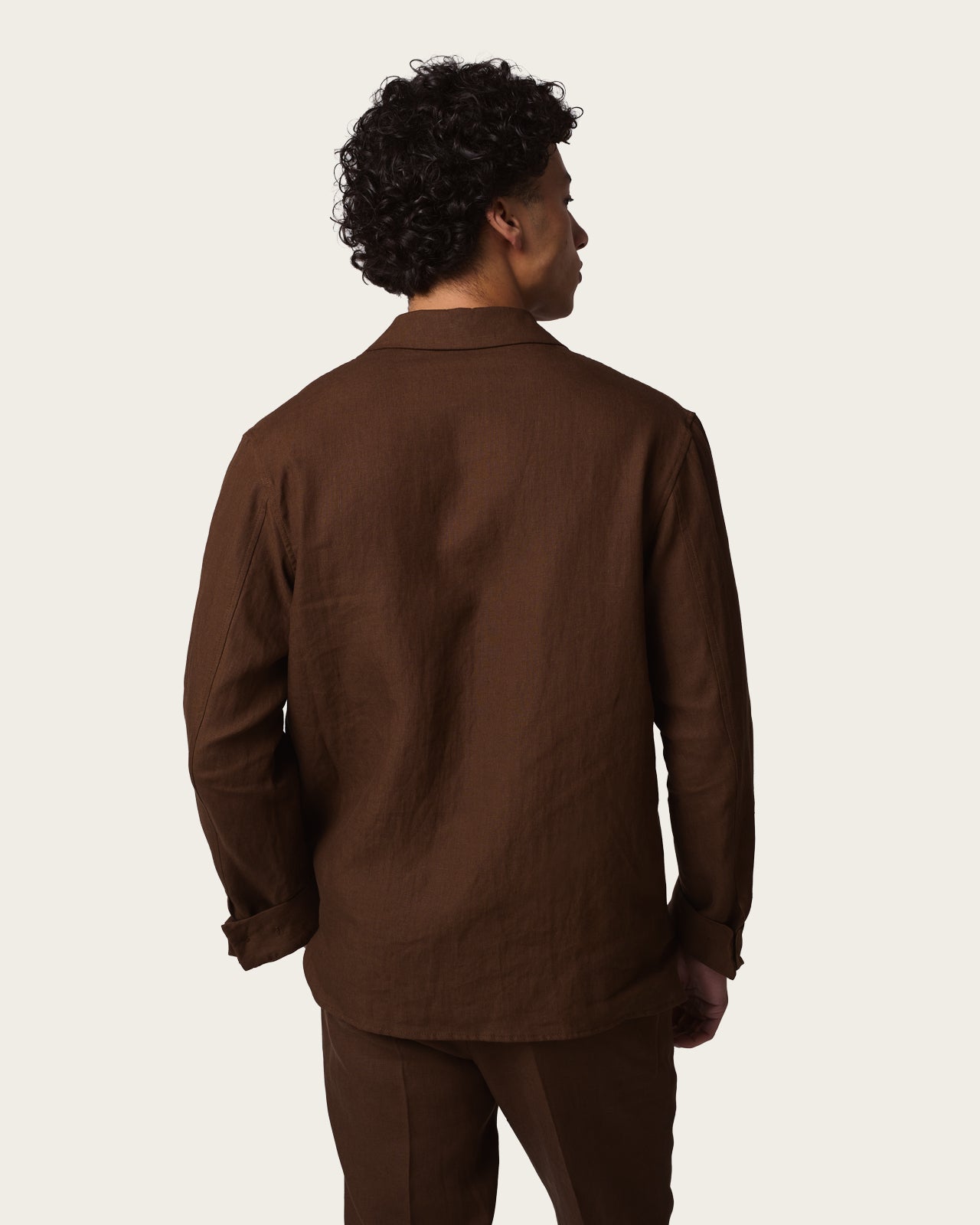 Linen Overshirt Autumn Brown