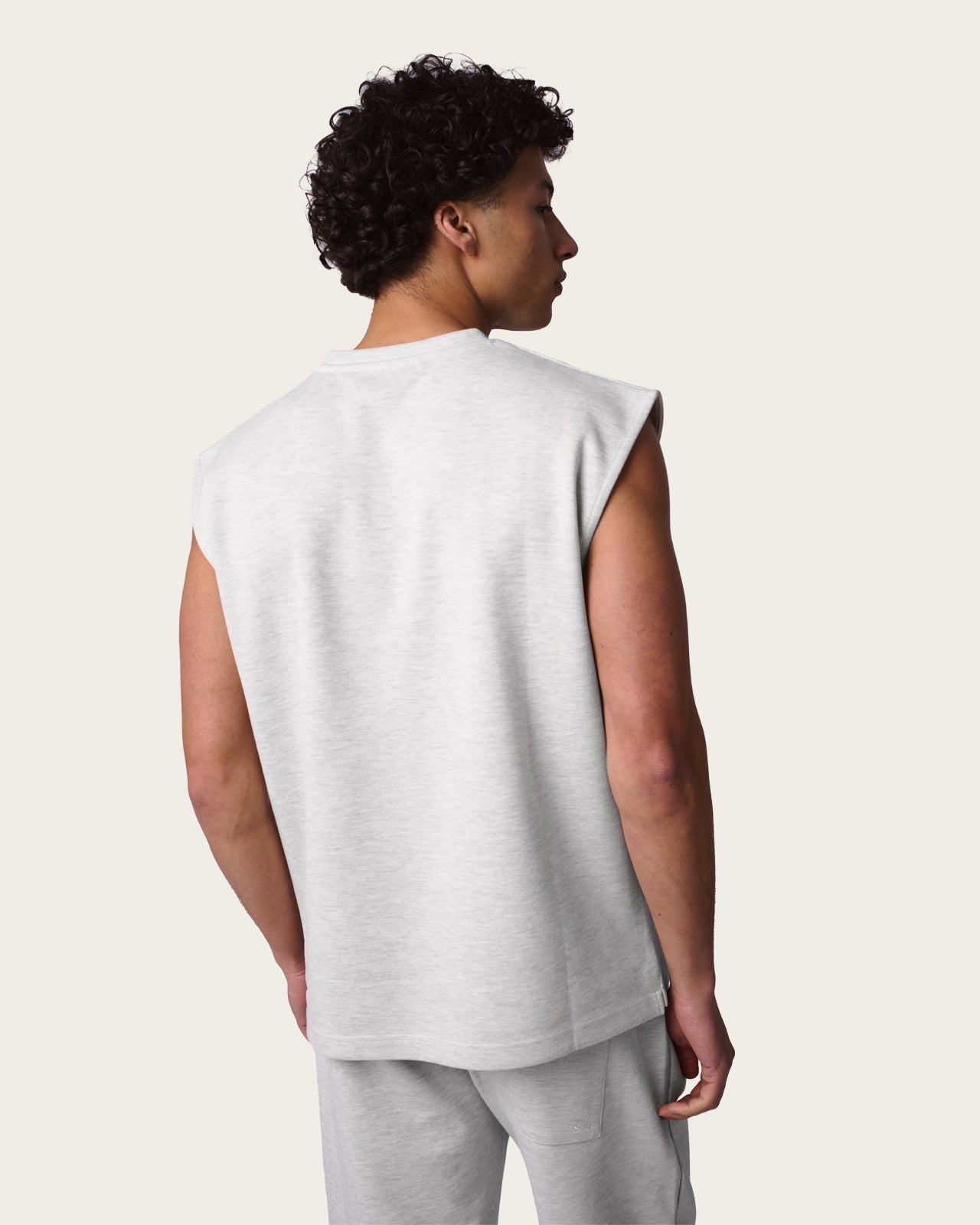 Lounge Sleeveless Tee Almond