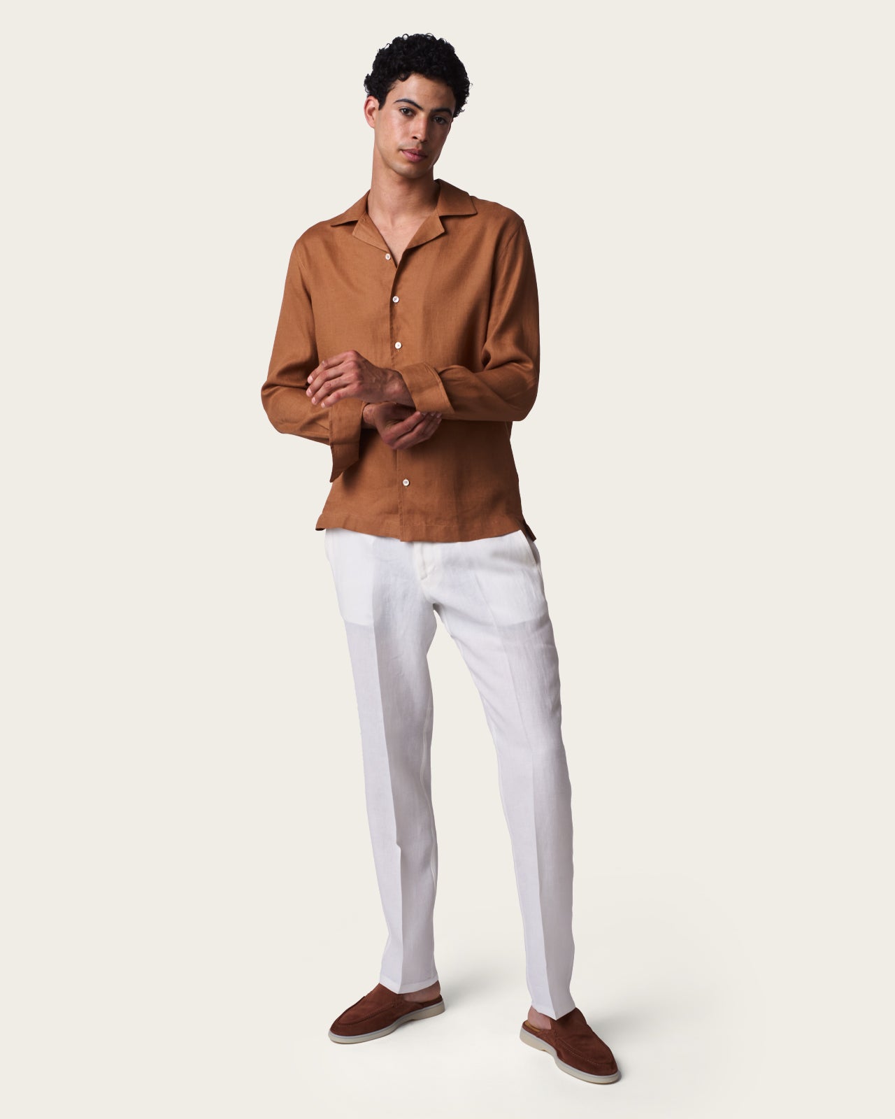 Linen Shirt Canyon Rust