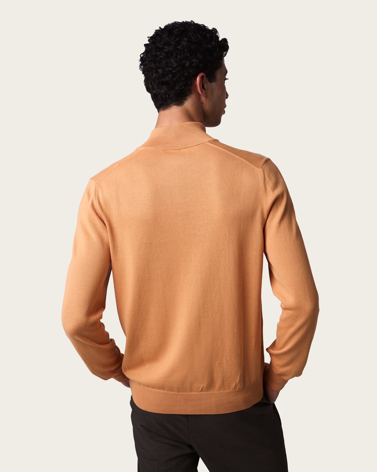 Lightweight Half Zip Jacket Burnt Orange