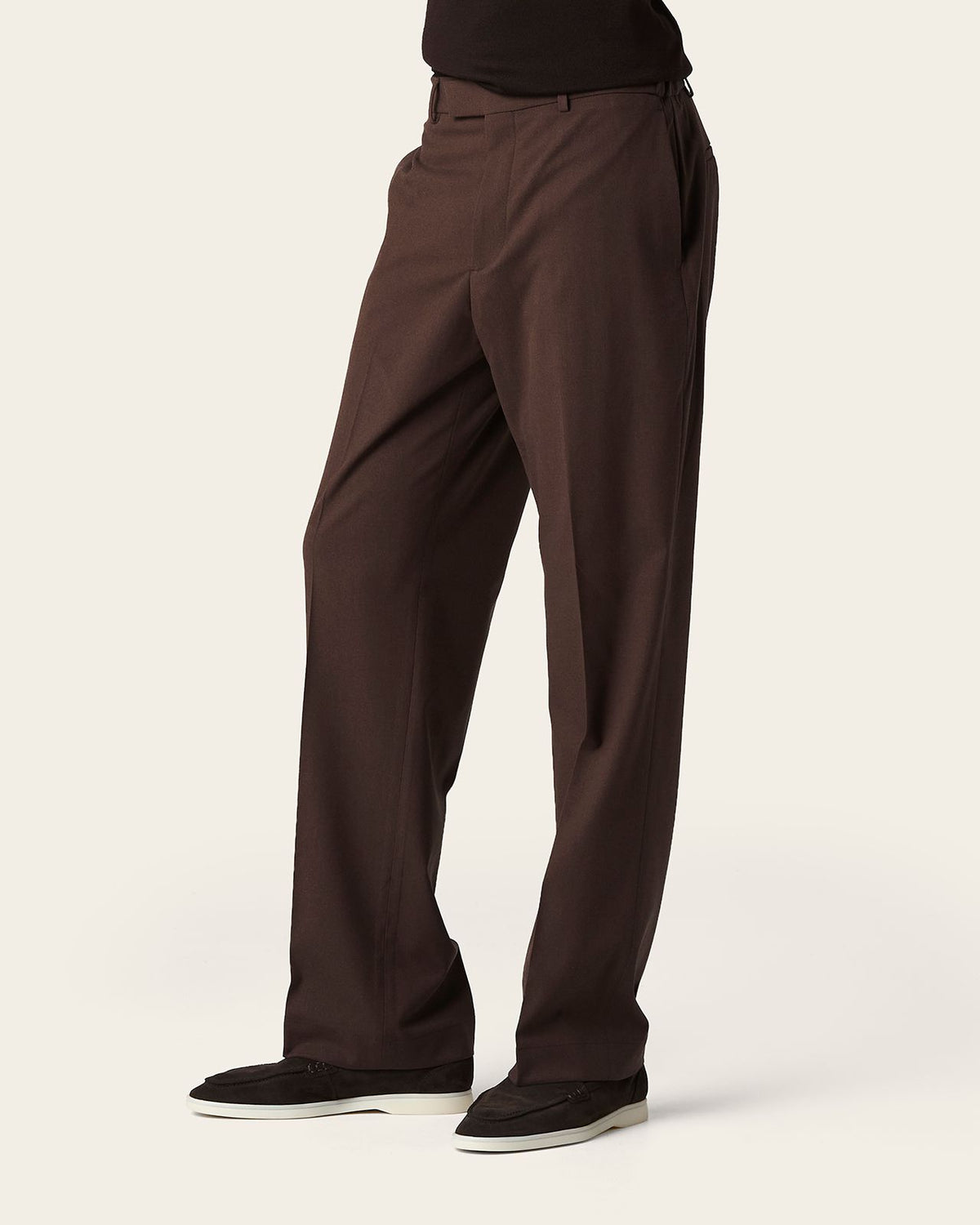 Harar Wide Trousers Espresso Brown