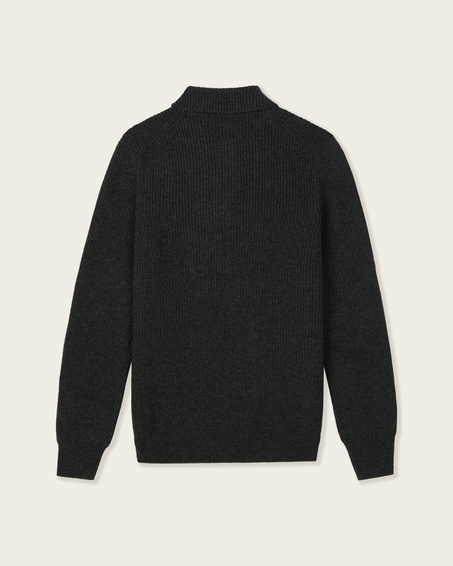 Heavy Seamless Long Sleeve Polo Shirt Smoke Grey