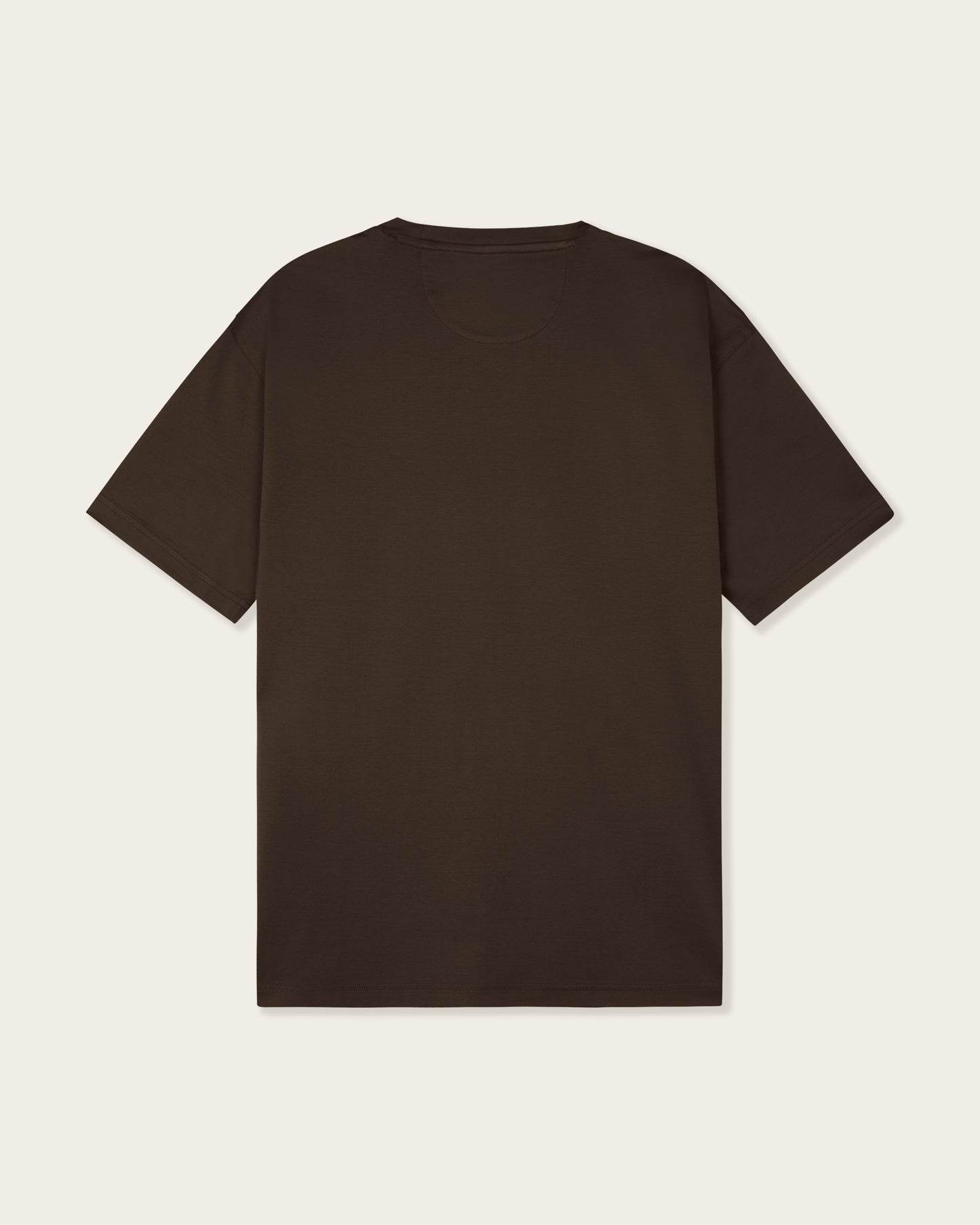 Mercerized Cotton T-shirt Espresso Brown