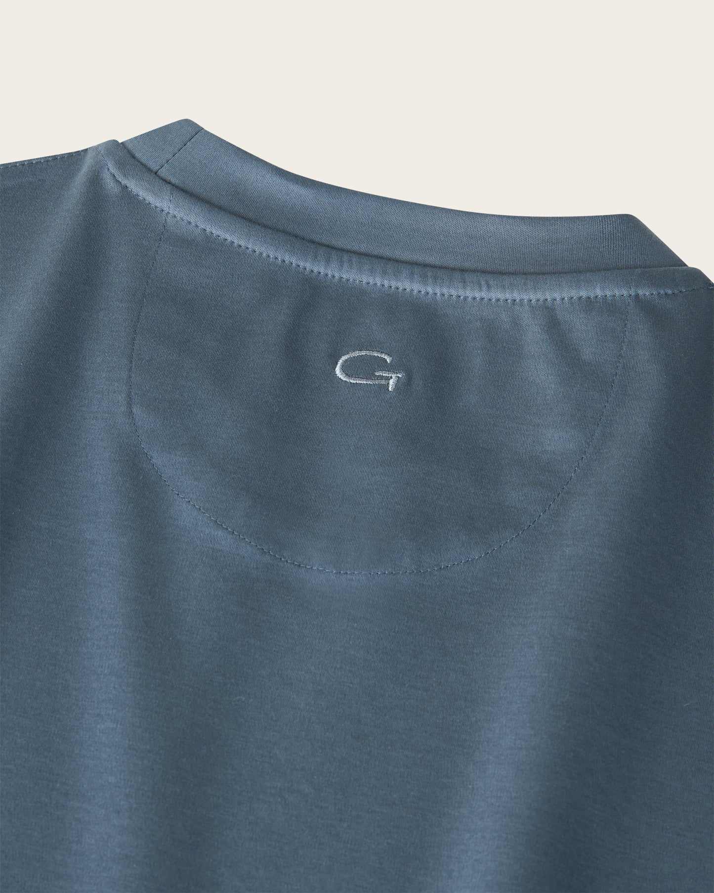 Mercerized Cotton T-shirt ice Blue