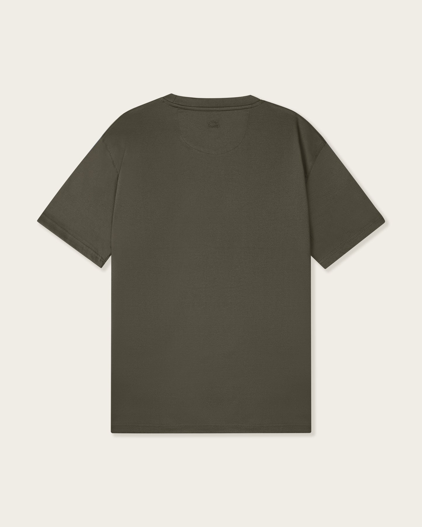 Mercerized Cotton T-shirt Olive Green