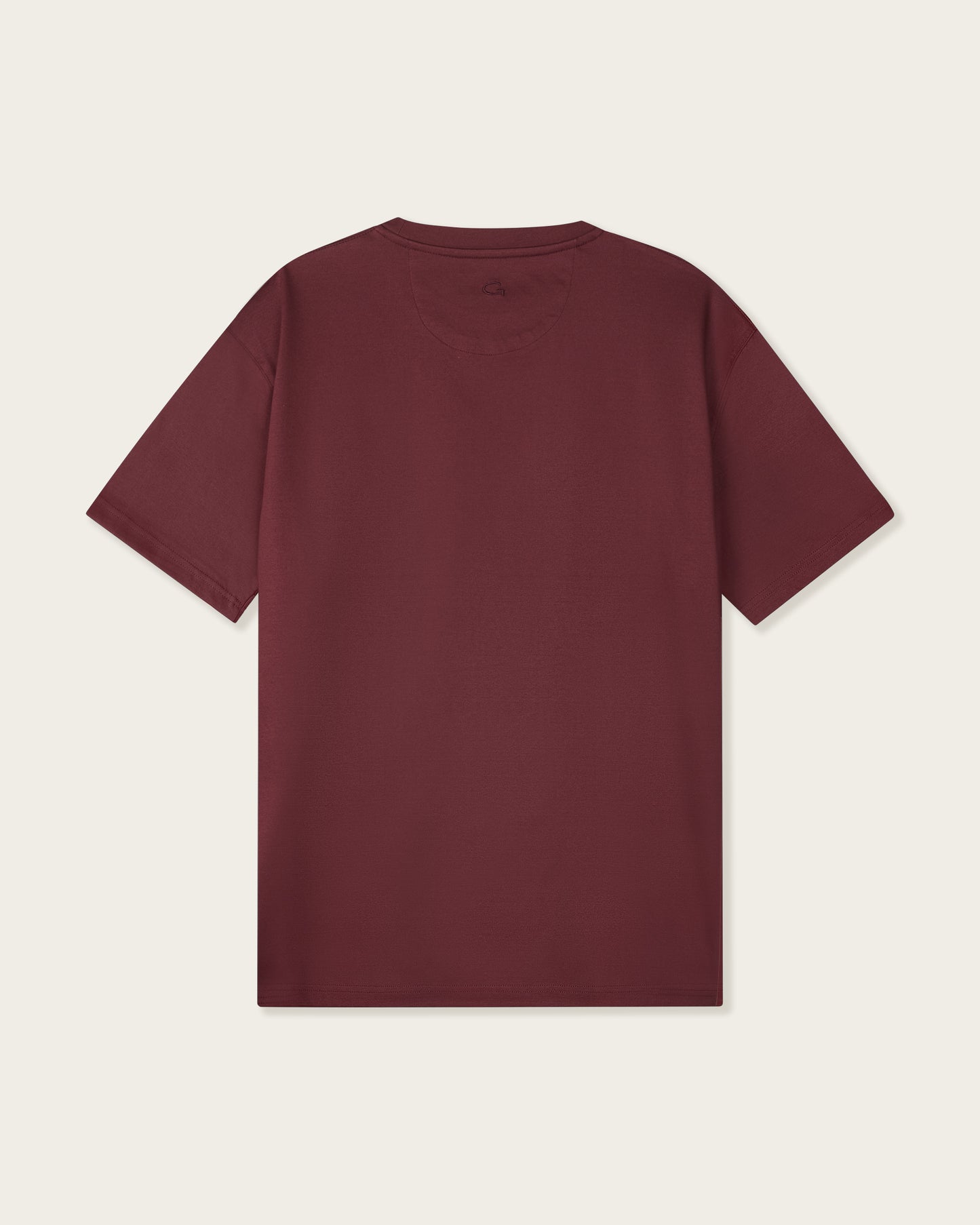 Mercerized Cotton T-shirt Wine Red