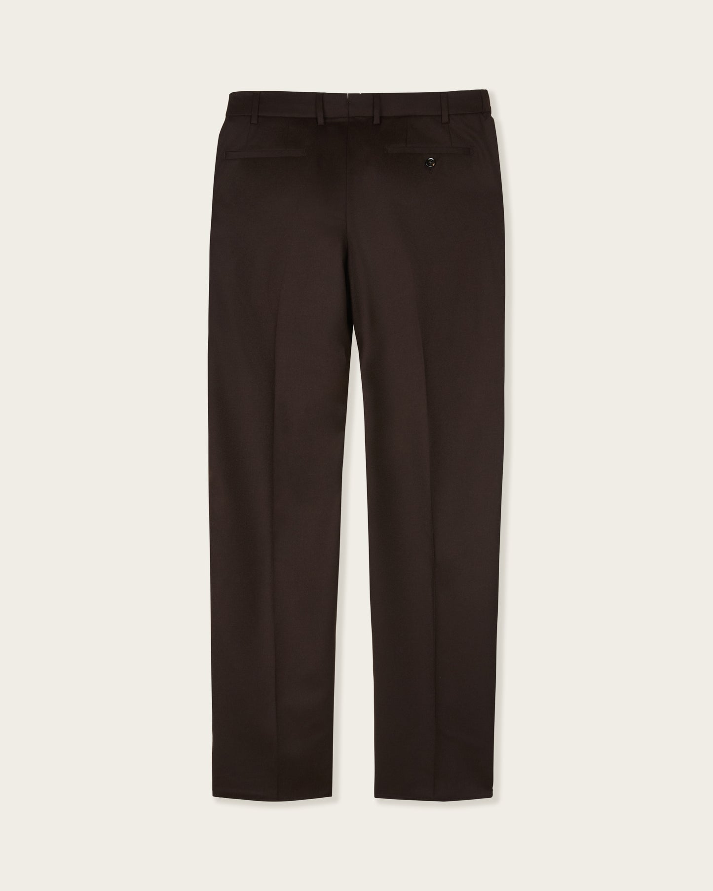 Straight Tailored Trousers Brown