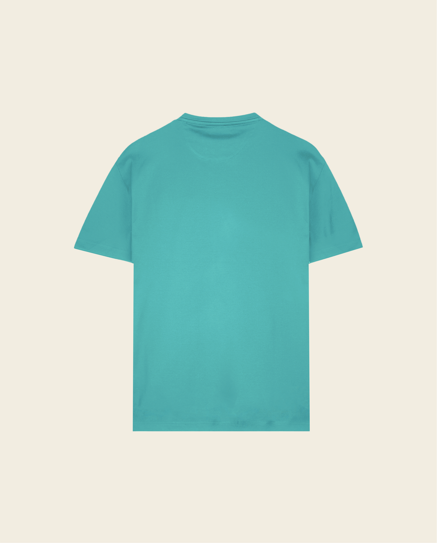 Mercerized Cotton T-shirt Turquoise