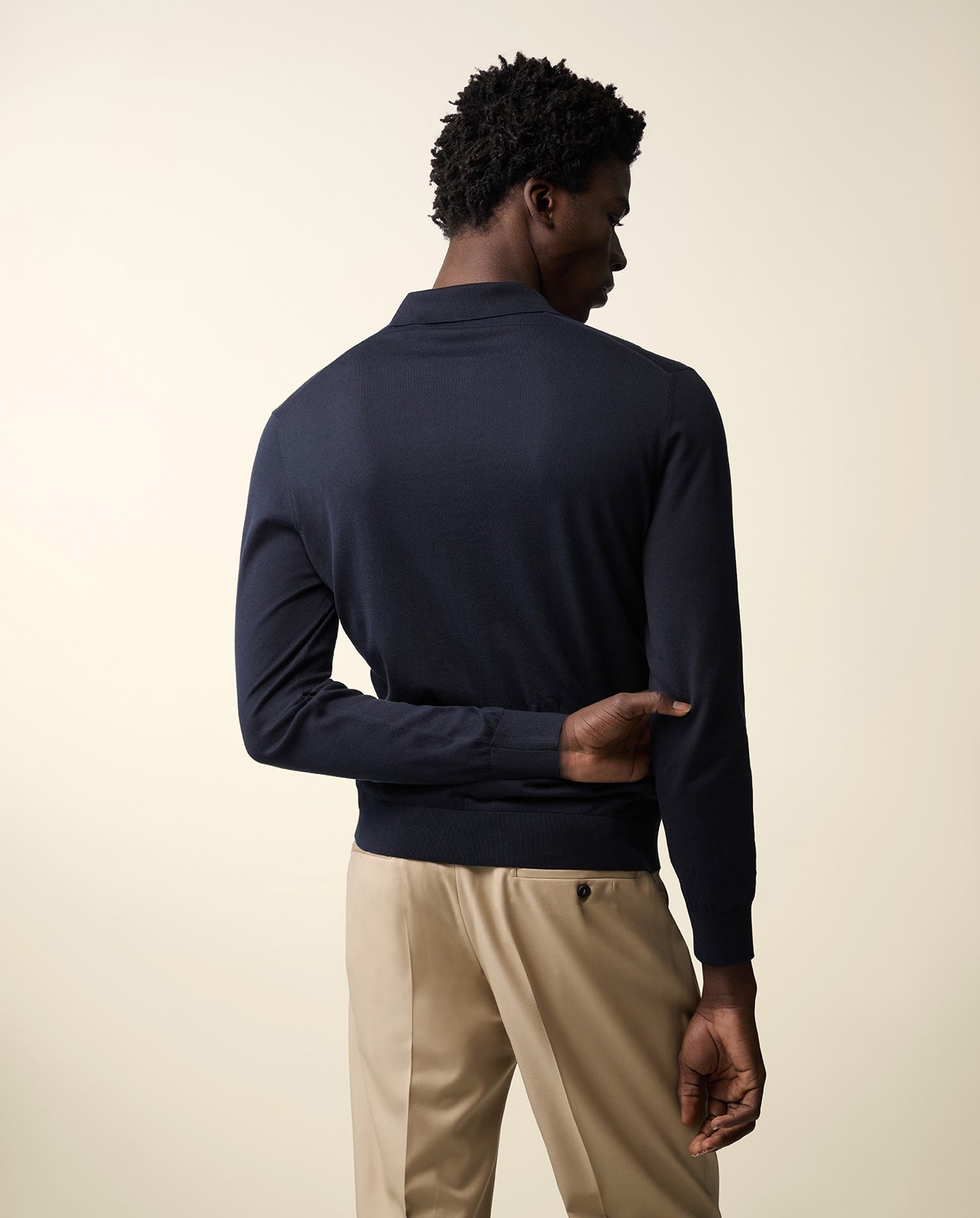 Seamless Long Sleeve Polo Shirt