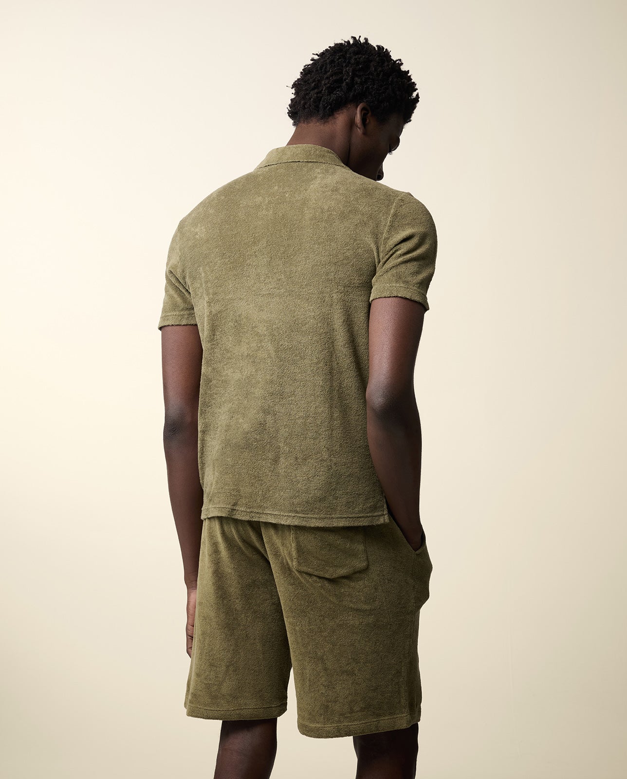 Terry Cloth Polo Shirt