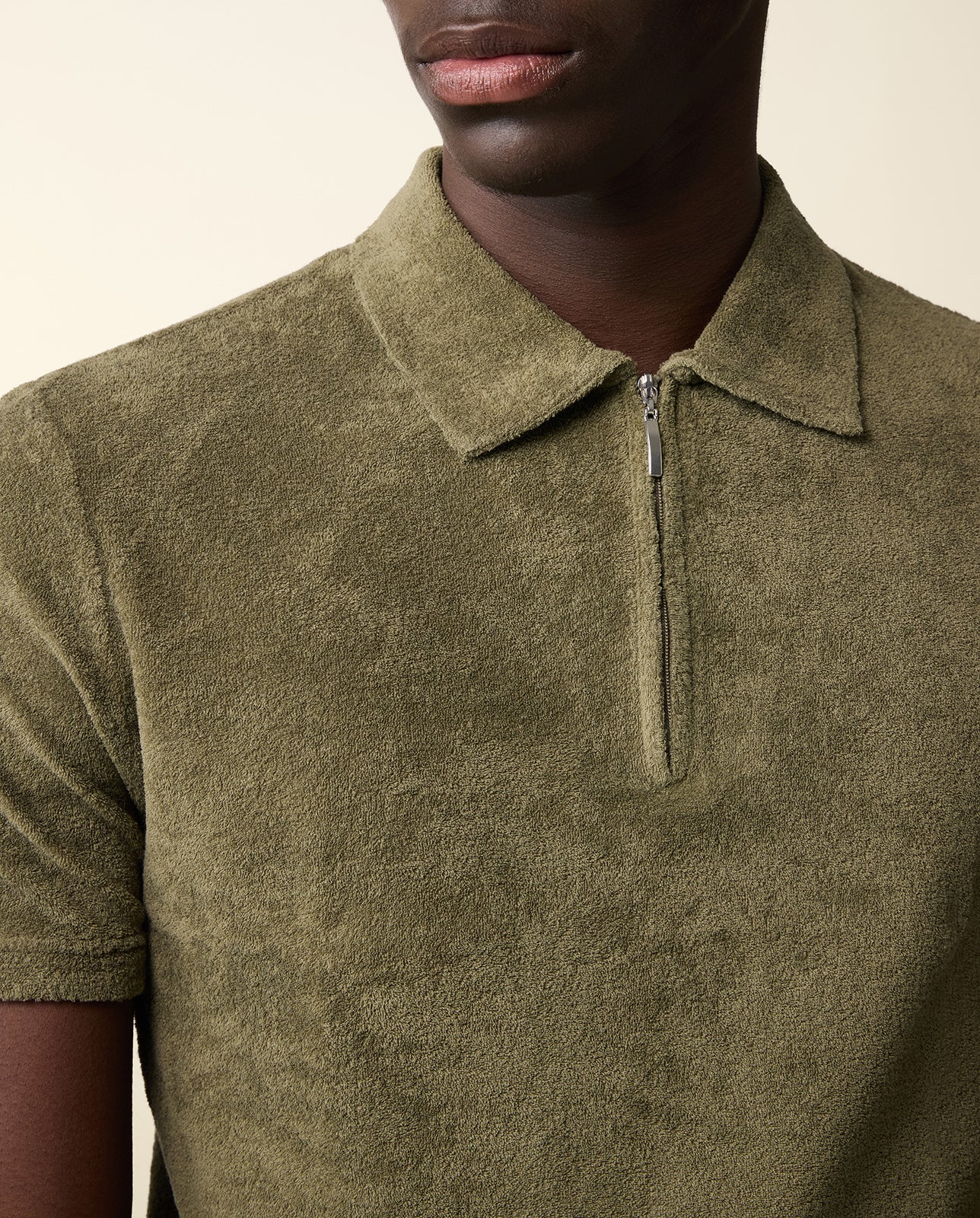 Terry Cloth Polo Shirt