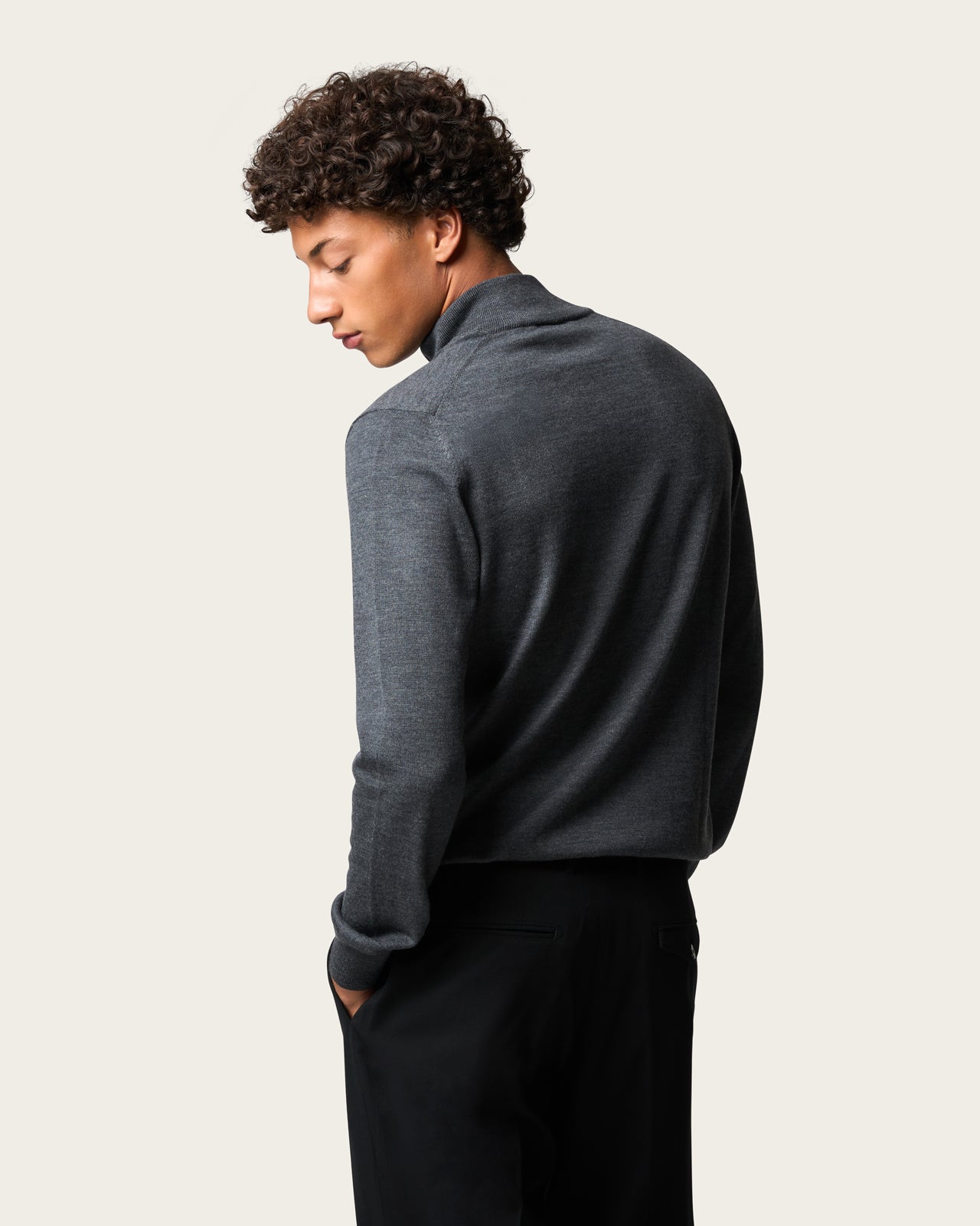 Lightweight Full Zip Jacket Smoke Grey