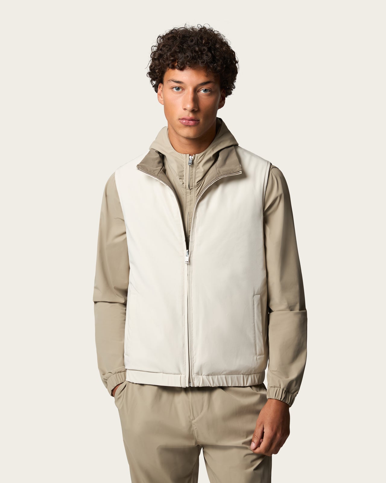 Reversible Vest Pebble Grey