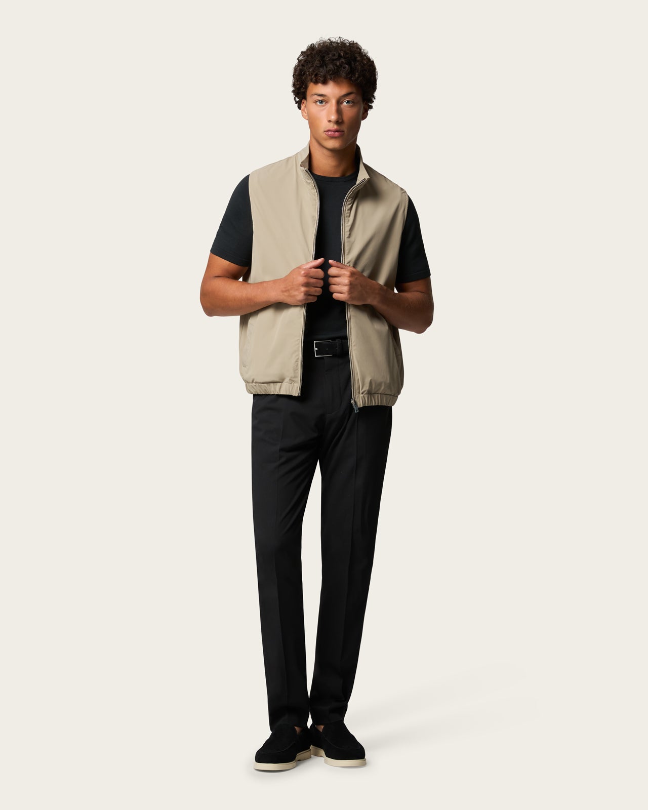 Reversible Vest Pebble Grey