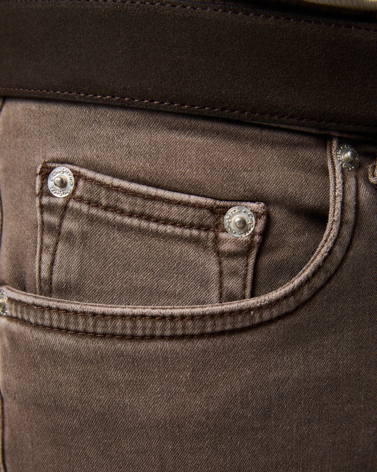 Denim Trousers Mocha Brown