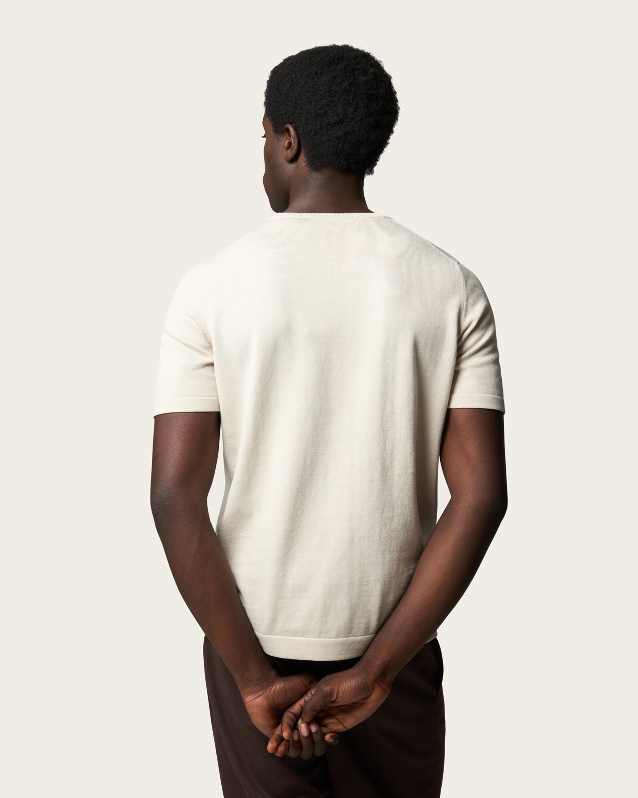 Knitted T-shirt Pebble Grey