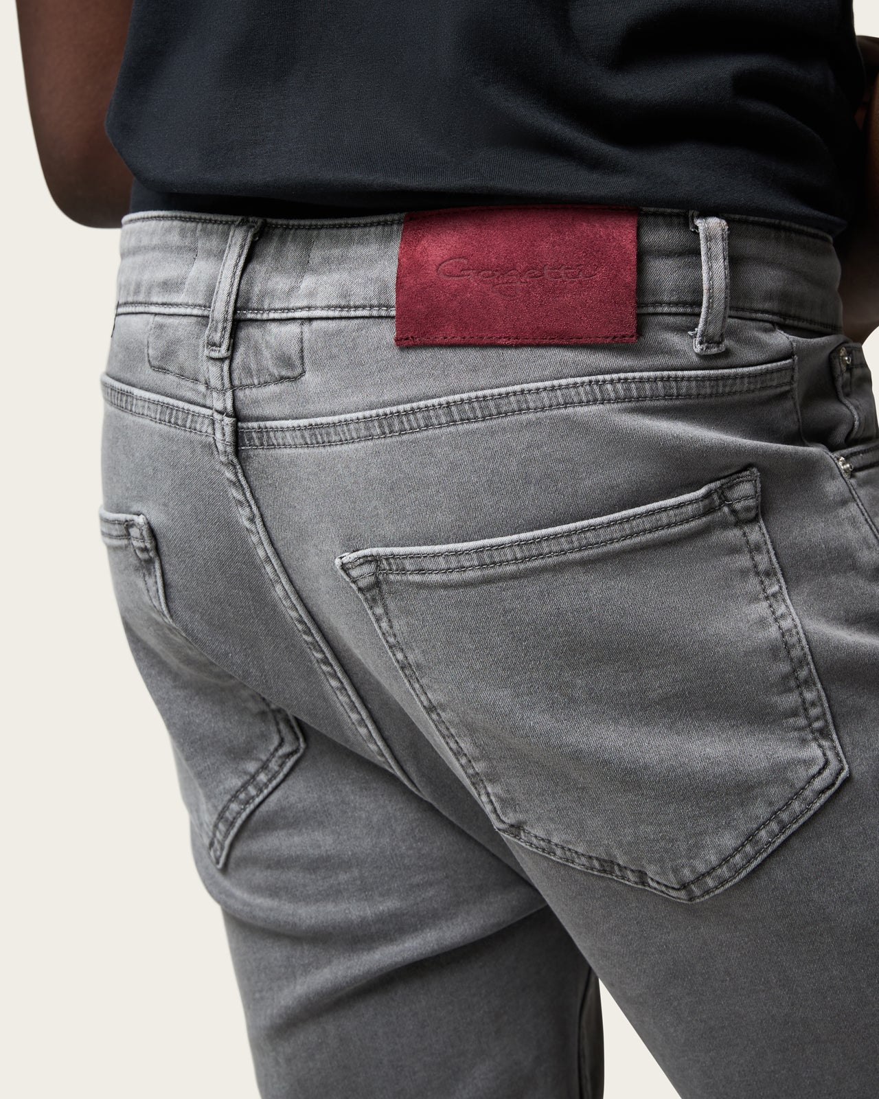 Denim Trousers Grey