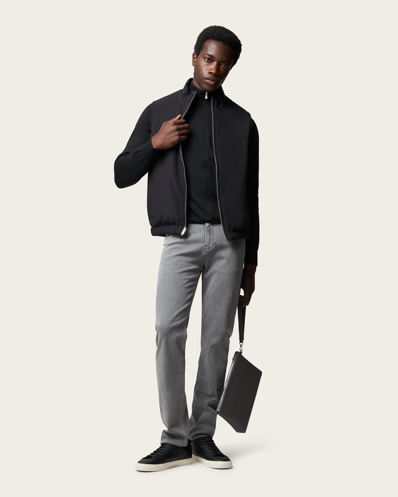 Denim Trousers Grey
