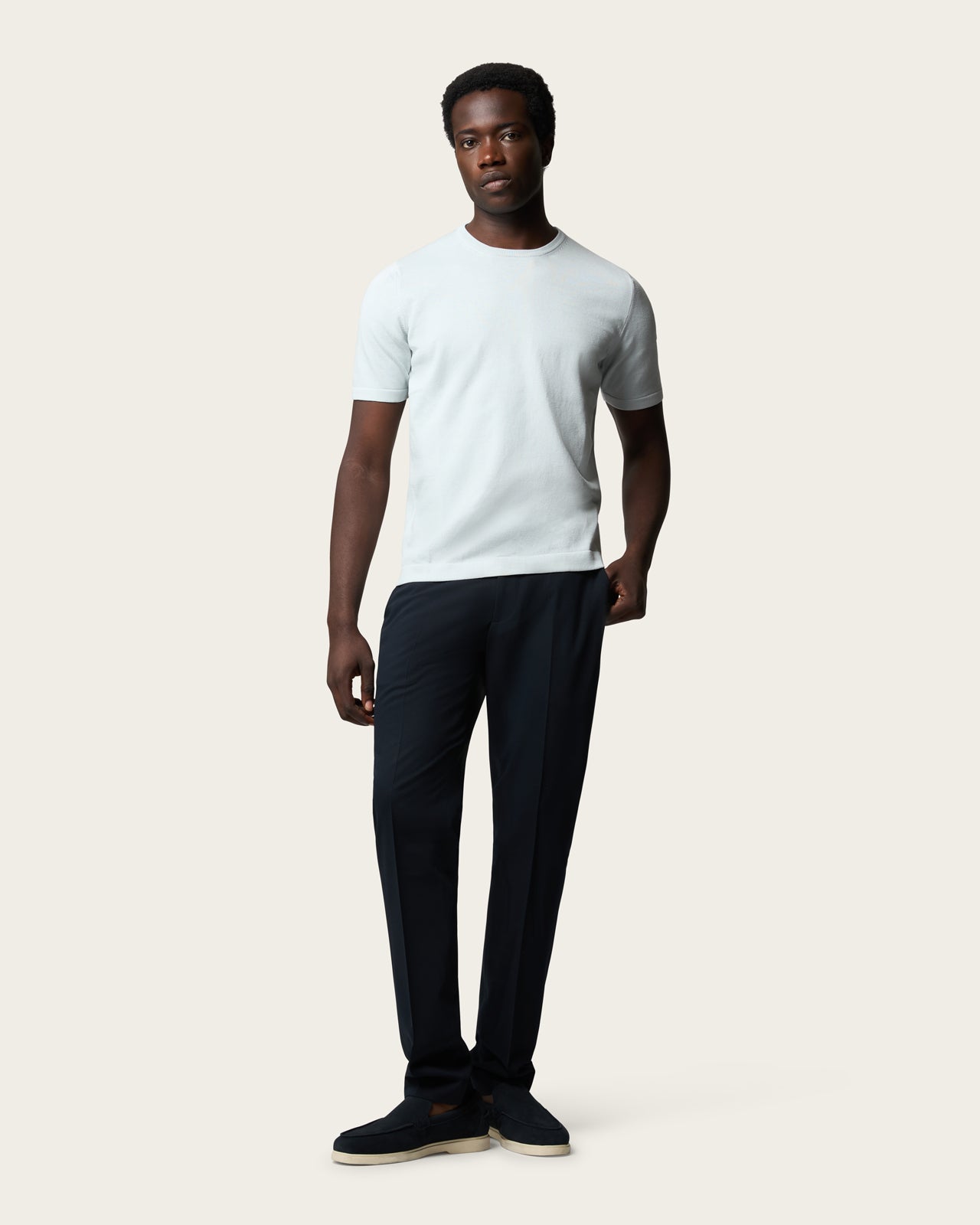 Knitted T-shirt Storm Grey