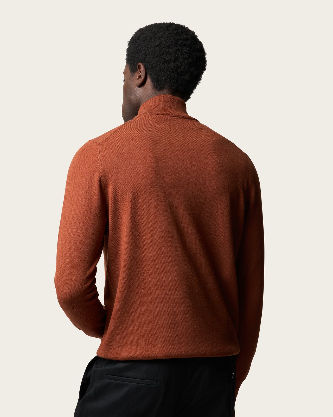 Lightweight Full Zip Jacket Burnt Orange