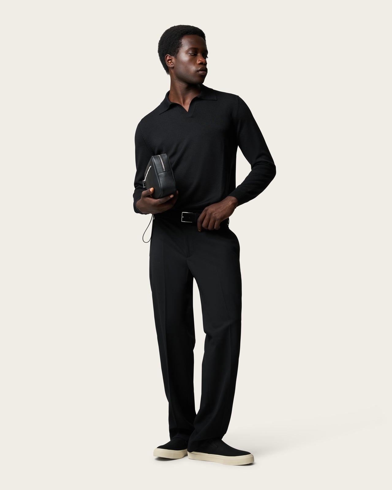 Gogetti Core Leather Pouch Midnight Black