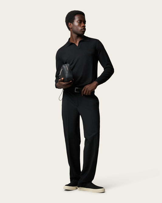 Gogetti Core Leather Pouch Midnight Black