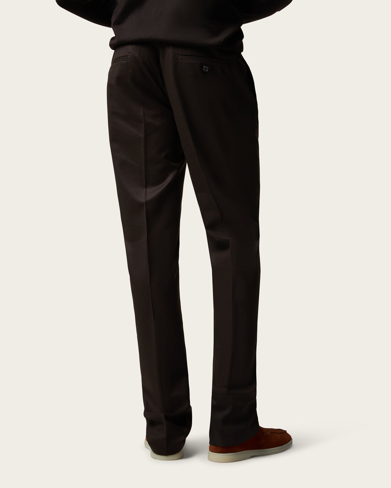 Slim Tailored Trousers Espresso Brown