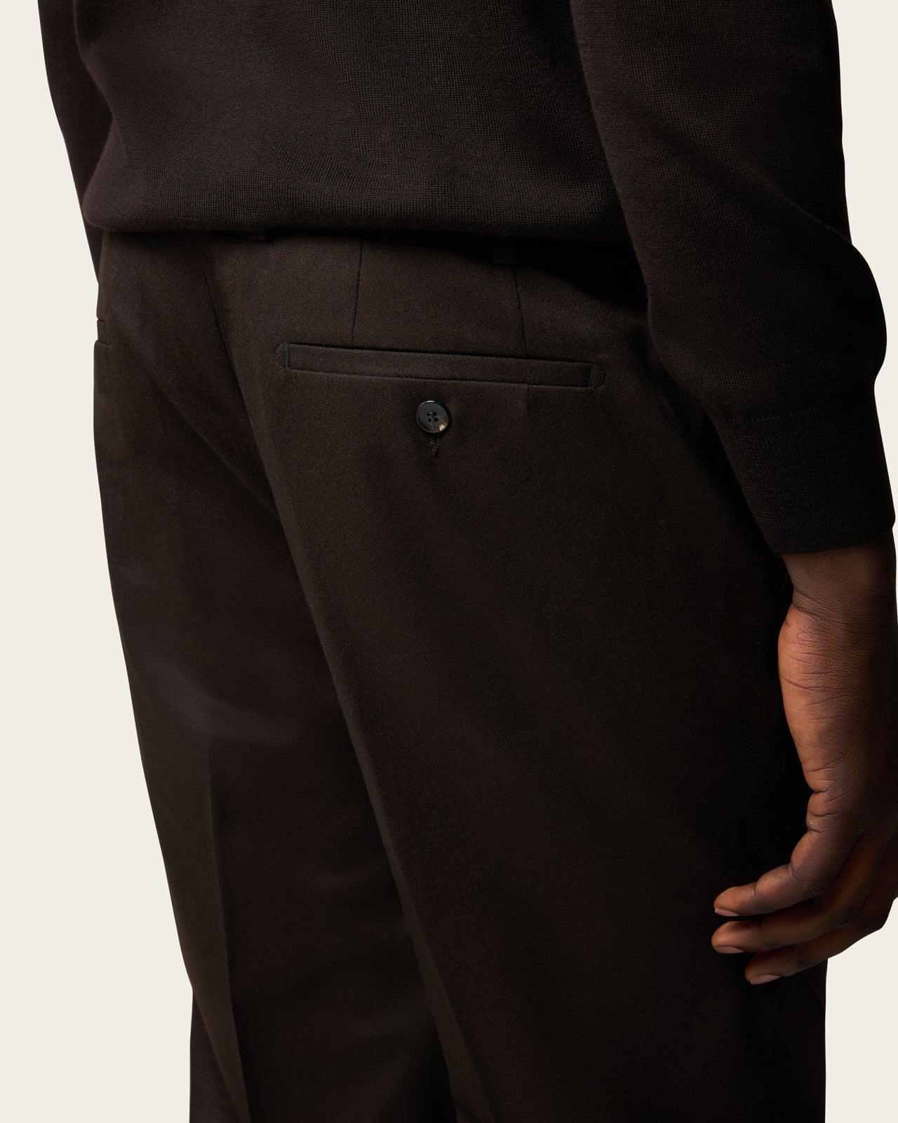 Slim Tailored Trousers Espresso Brown