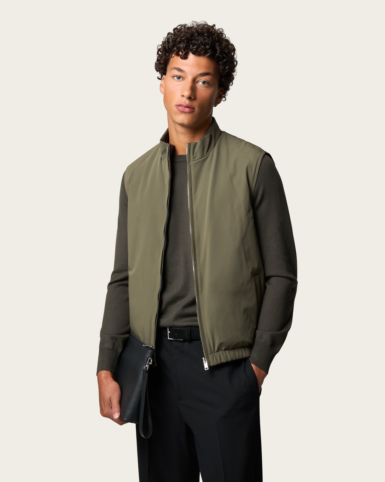 Reversible Vest Olive Green