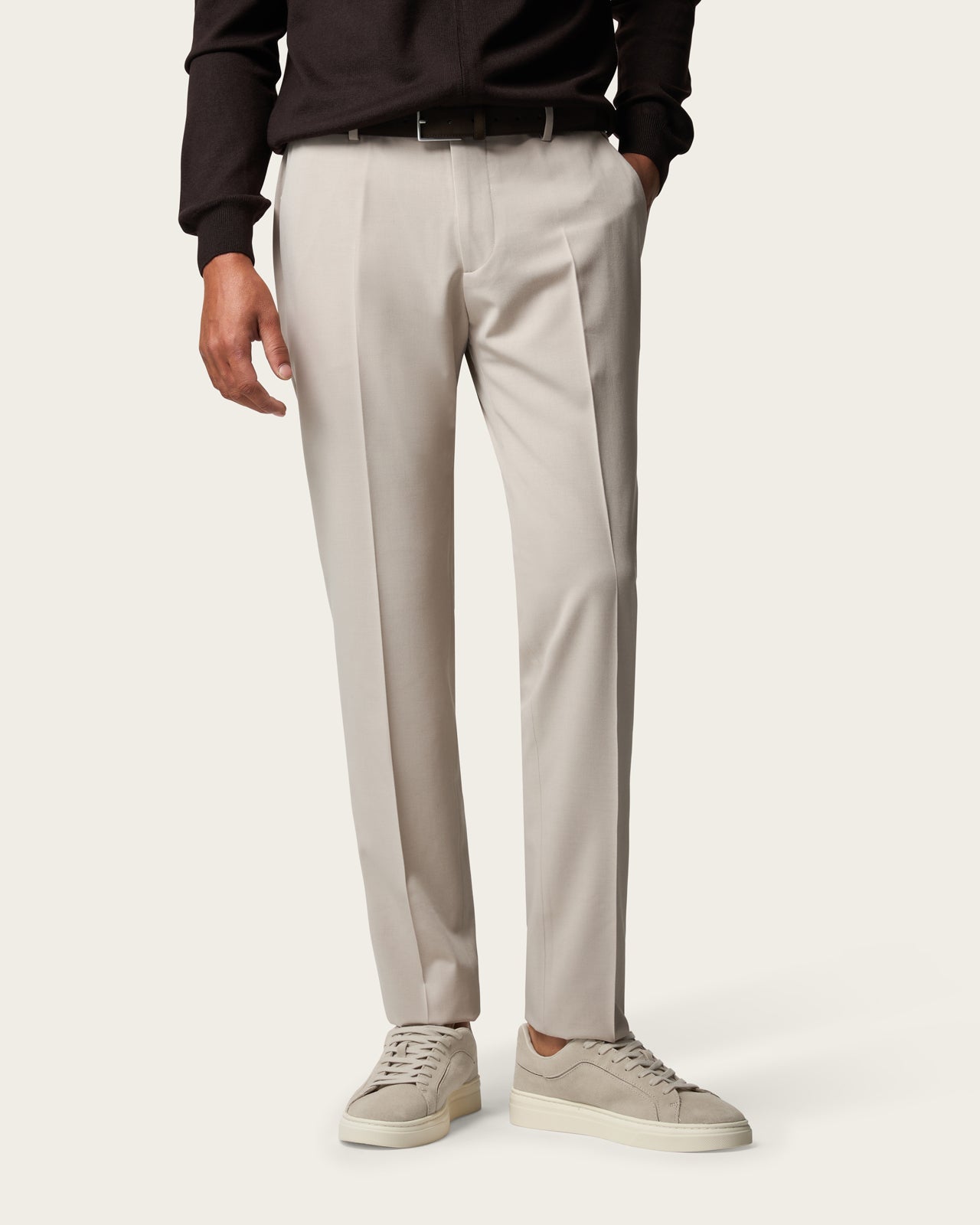 Slim Tailored Trousers Desert Brown