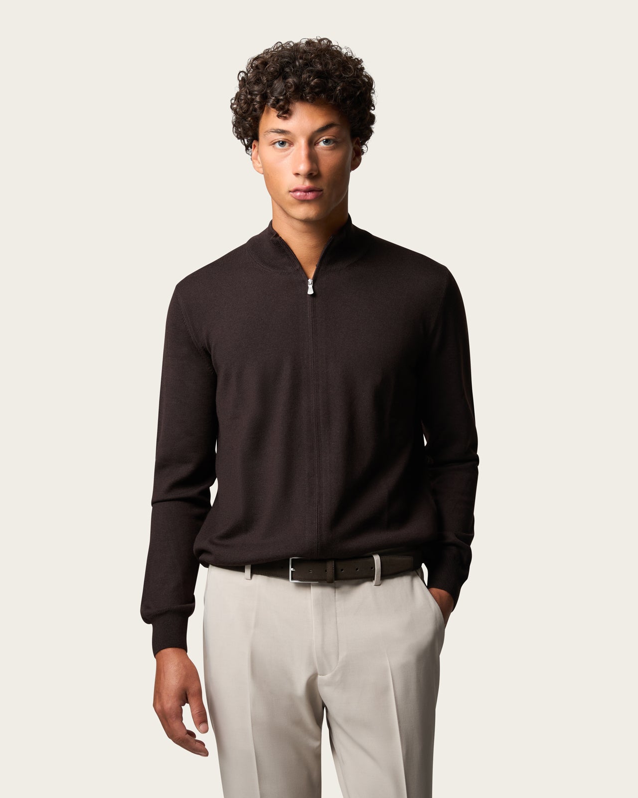 Slim Tailored Trousers Desert Brown