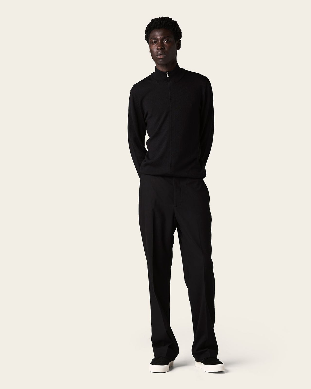 Abay Full Zip Jacket Midnight Black