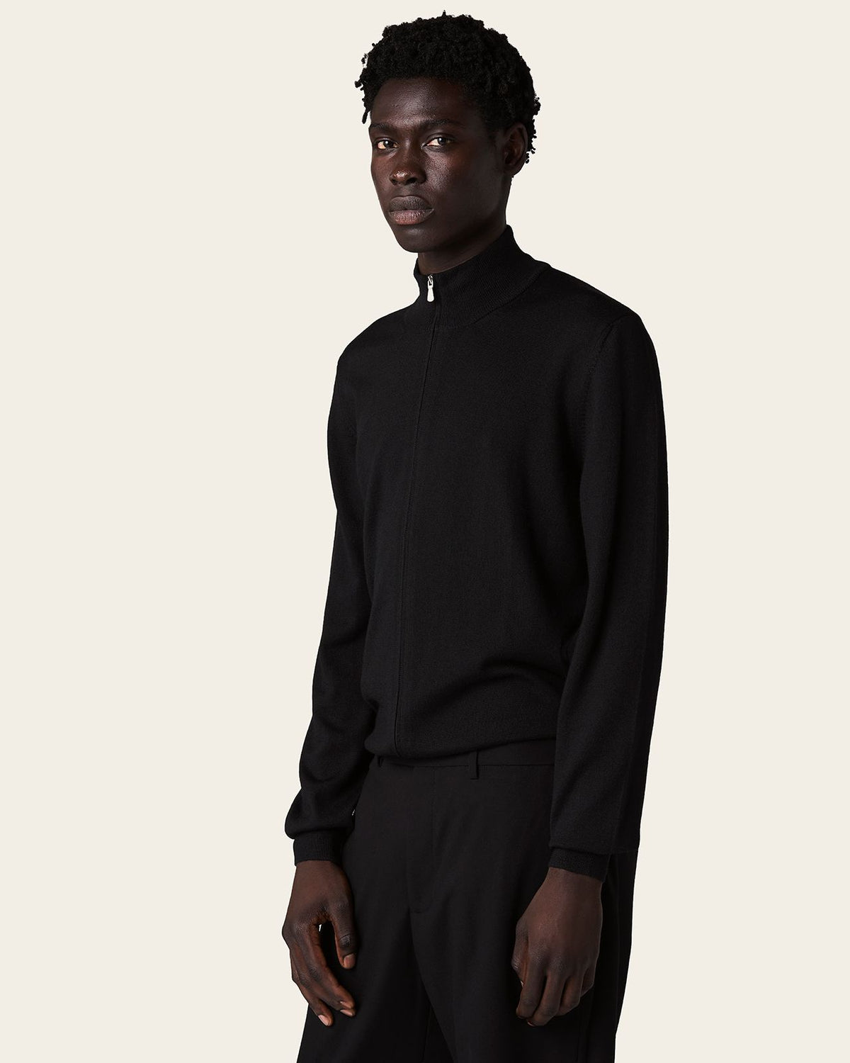 Abay Full Zip Jacket Midnight Black