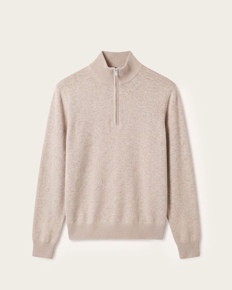 Abay Half Zip Jacket Pebble Grey