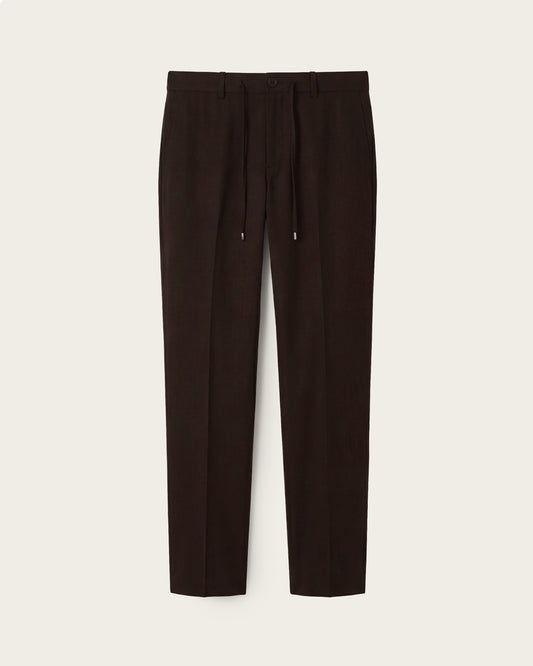 Bale Straight Trousers Espresso Brown