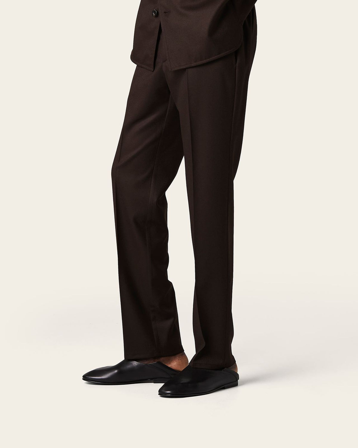 Bale Straight Trousers Espresso Brown