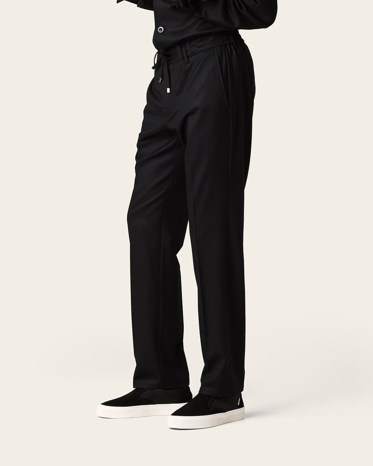 Bale Straight Trousers Midnight Black