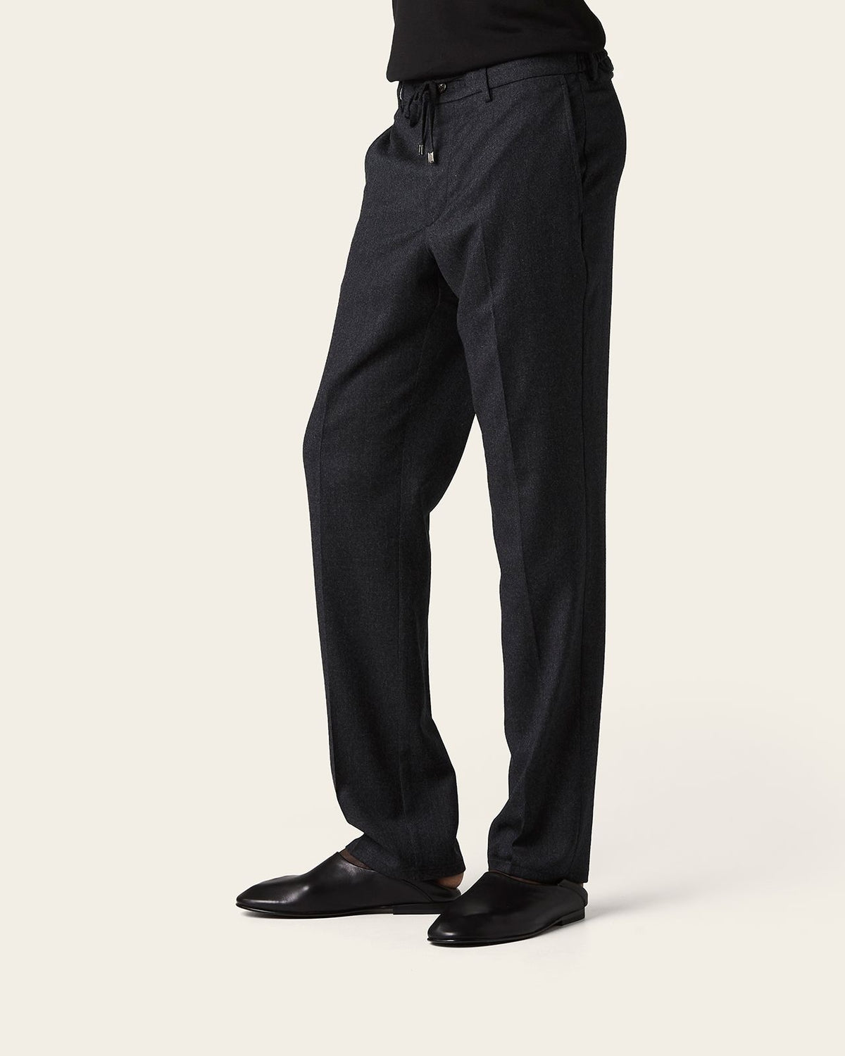 Bale Straight Trousers Smoke Grey