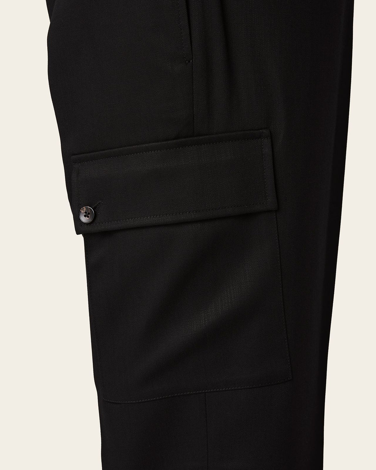 Bari Cargo Trousers Midnight Black