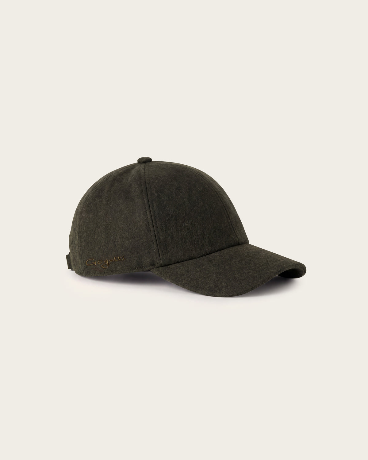 Cashmere Baseball Cap Olive Green