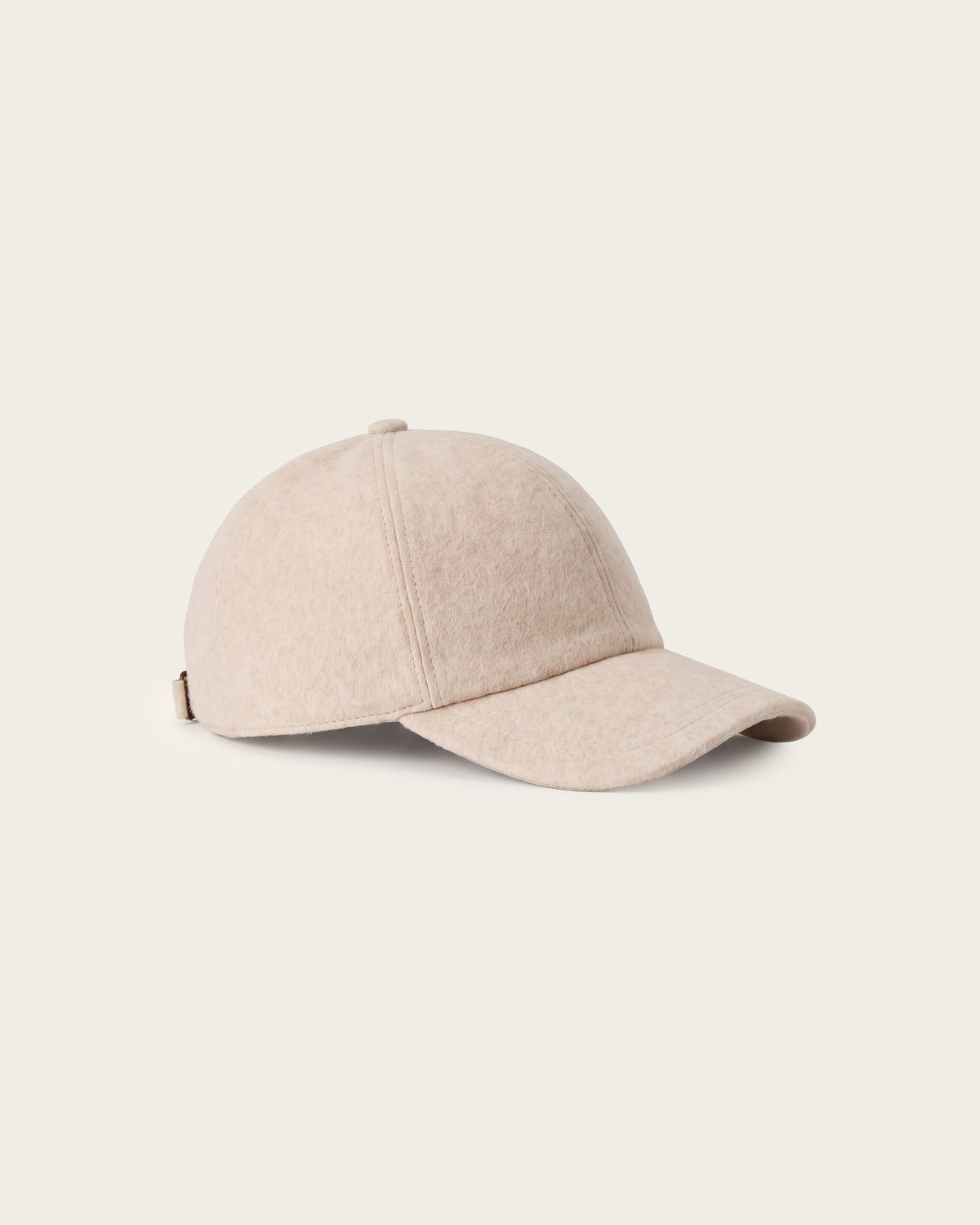 Cashmere Baseball Cap Pebble Grey