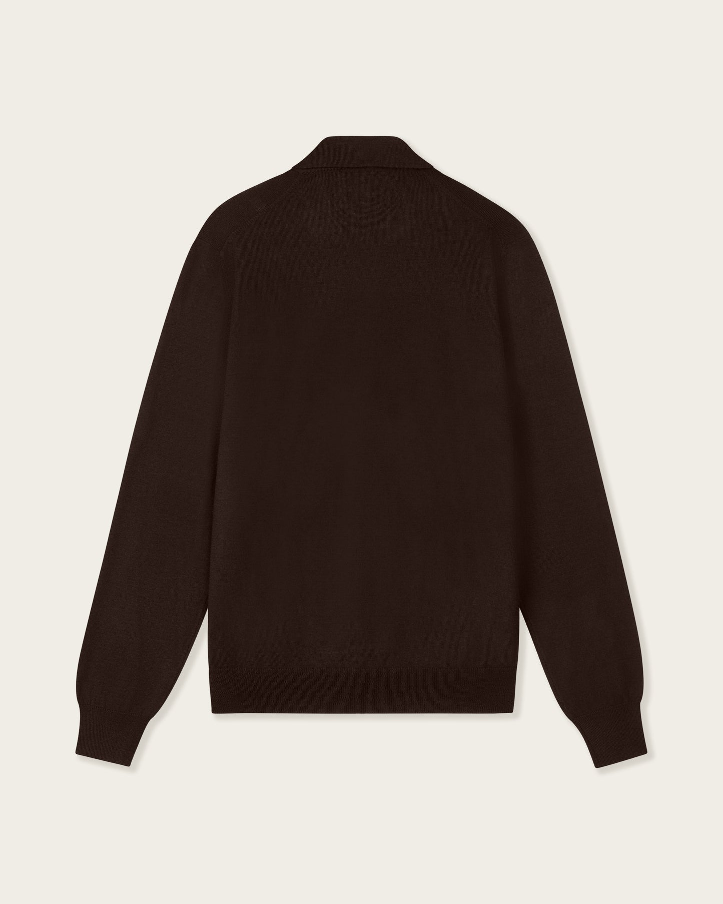Courstide Long Sleeve  Polo Shirt Espresso Brown
