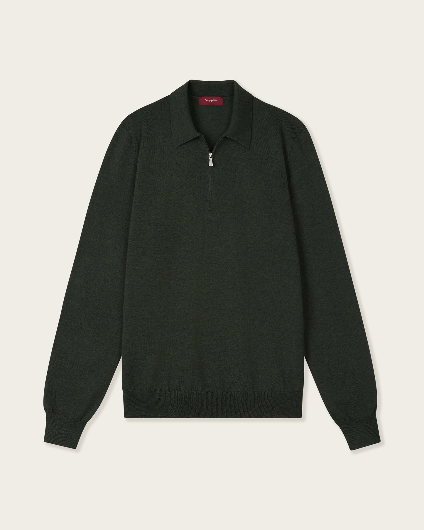 Courstide Long Sleeve  Polo Shirt Olive Green