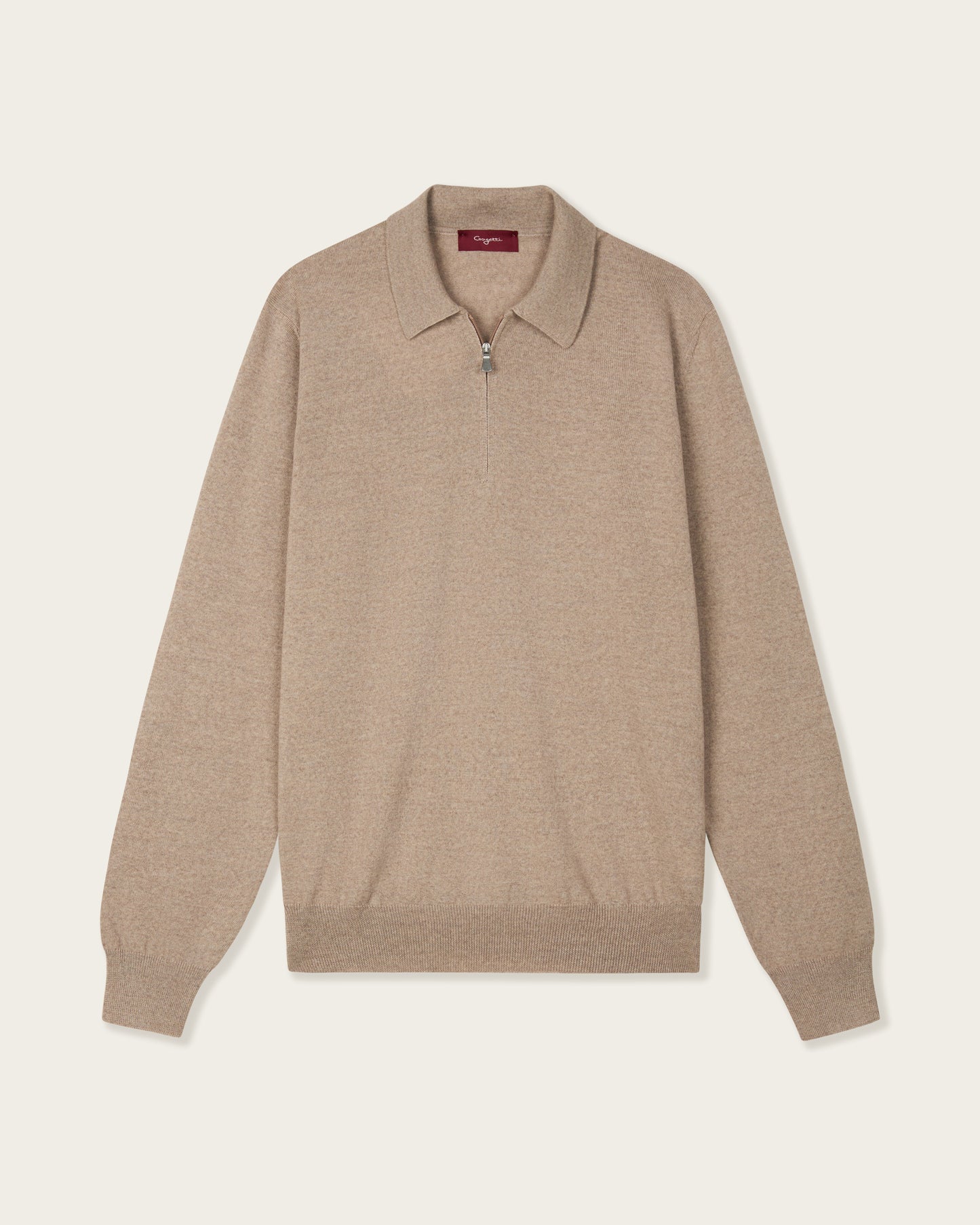 Courstide Long Sleeve  Polo Shirt Pebble Grey