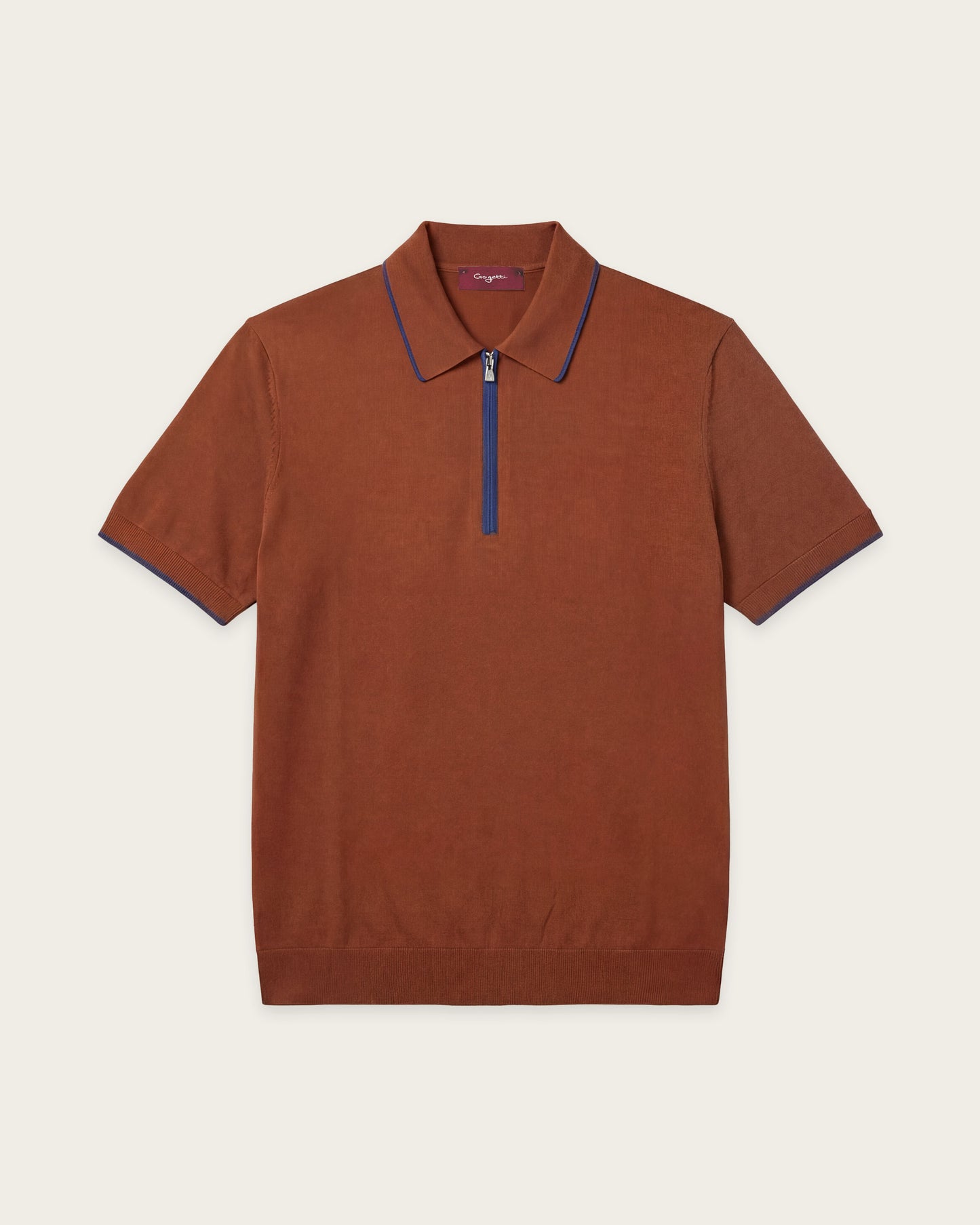 Dualtone Zip Polo Shirt Canyon rust