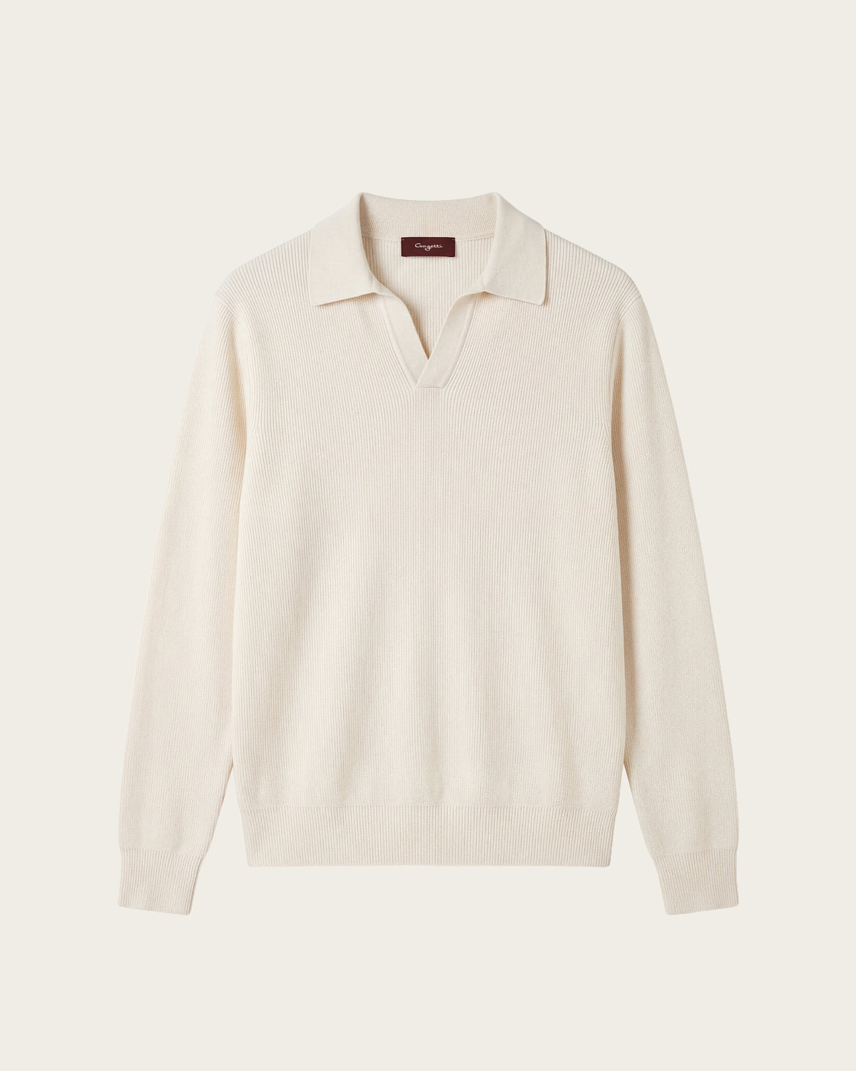 Falco Longe Sleeve Polo Vanilla Beige