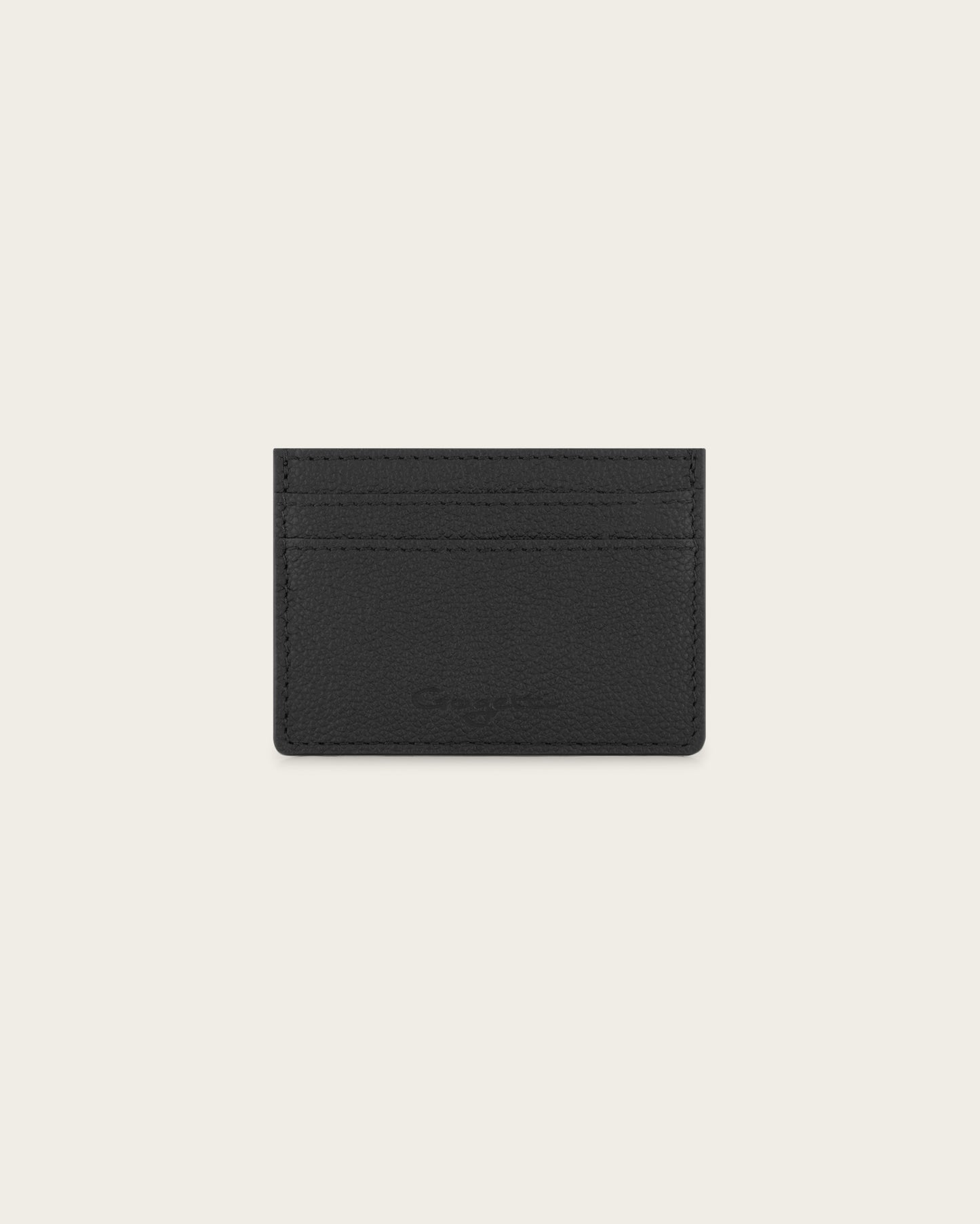 Leather Cardholder Midnight Black